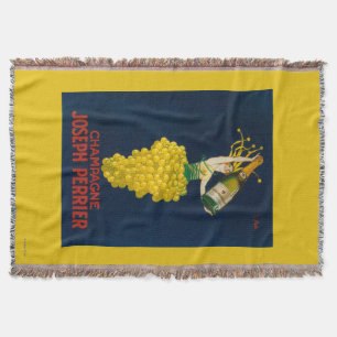 Befordrings- affisch för Joseph Perrier champagne Filt