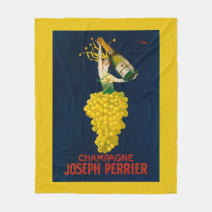 Befordrings- affisch för Joseph Perrier champagne Fleecefilt