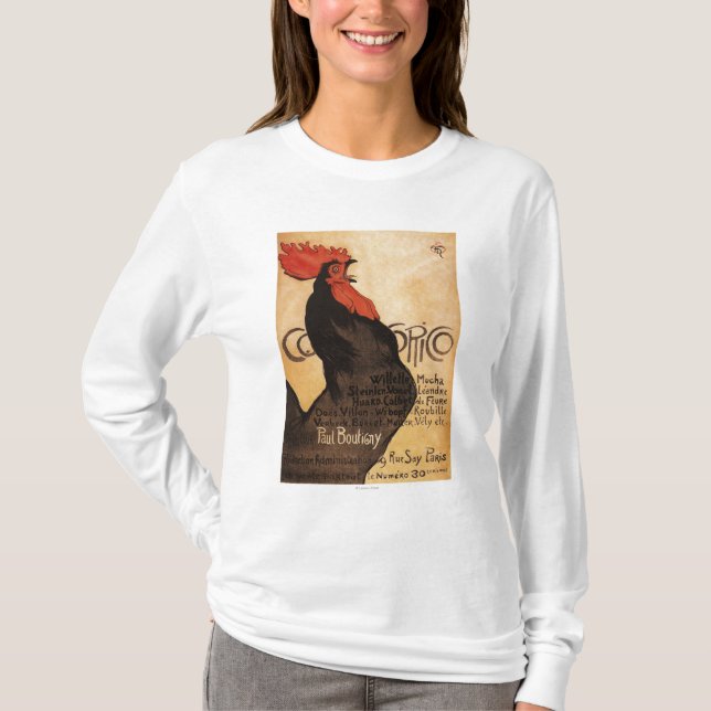 Befordrings- affisch för periodisk Cocorico tupp Tee (Framsida)