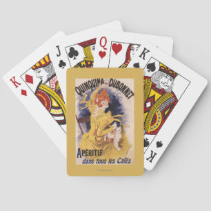 Befordrings- affisch för Quinquina Dubonnet Spel Kort