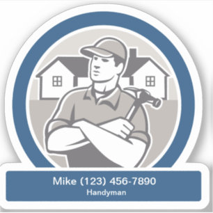 Befordrings- kontaktShape för handyman Klistermärken