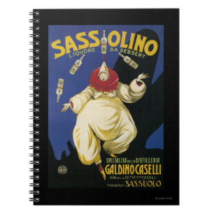 Befordrings- Sassolino Liquore da efterrätt Anteckningsbok Med Spiral