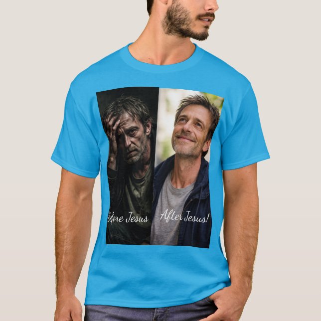 Before Jesus After Jesus T-Shirt (Framsida)