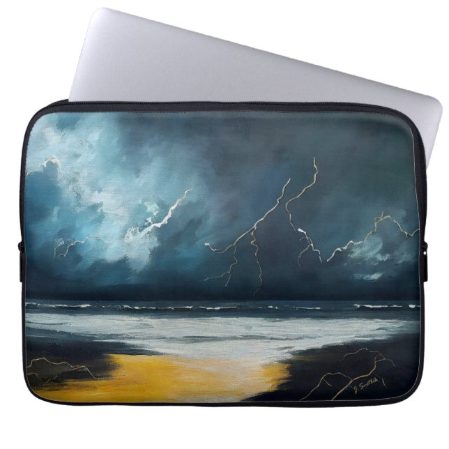 Before The Storm – Abstract Seascape Laptop Fodral (Framsidan)