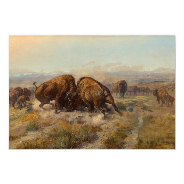 Before the White Man Came, 1903 by Charles Russell Fototryck (Framsidan)