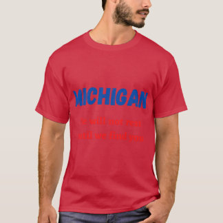 befria michigan Överstorlek T Shirt