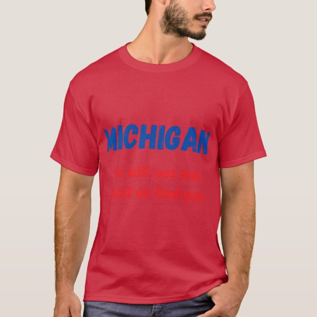 befria michigan Överstorlek T Shirt (Framsida)