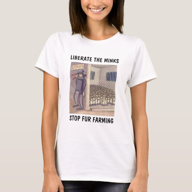 Befria minksna tee shirt (Framsida)