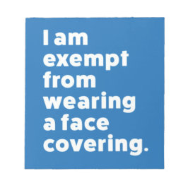 Befrielse från att ha ett Ansikte-täcke Anteckningsblock