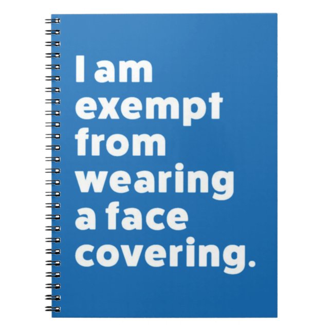 Befrielse från att ha ett Ansikte-täcke Anteckningsbok (Framsidan)