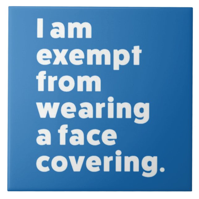 Befrielse från att ha ett Ansikte-täcke Kakelplatta (Framsidan)
