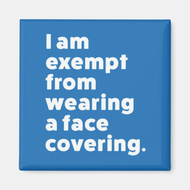 Befrielse från att ha ett Ansikte-täcke Magnet (Framsidan)