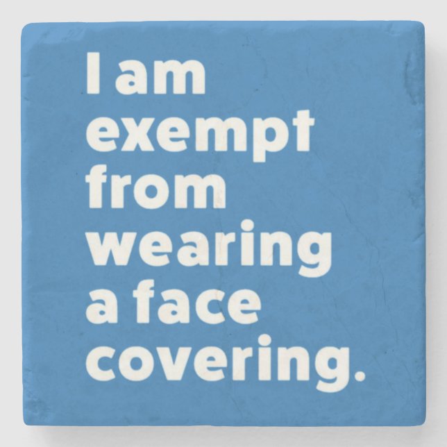 Befrielse från att ha ett Ansikte-täcke Stenunderlägg (Framsidan)