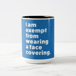 Befrielse från att ha ett Ansikte-täcke Två-Tonad Mugg