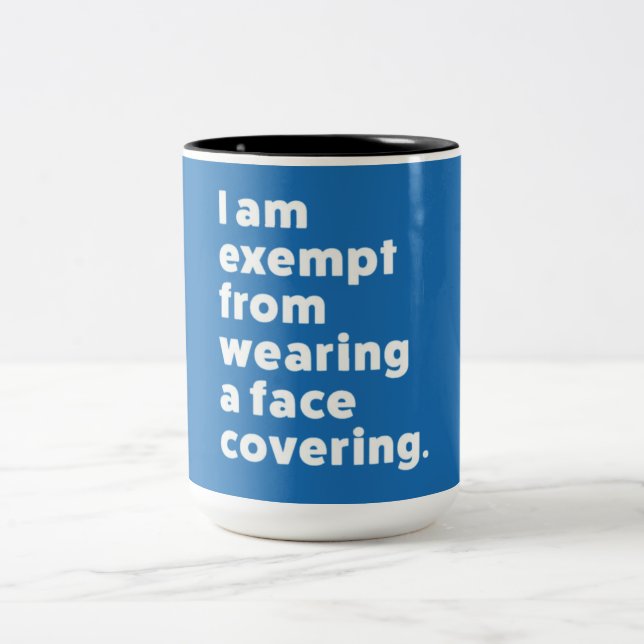 Befrielse från att ha ett Ansikte-täcke Två-Tonad Mugg (Center)