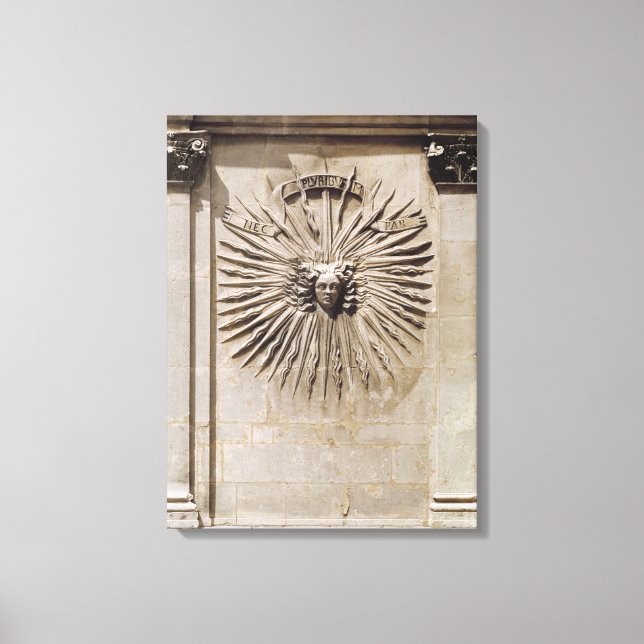 Befrielse från sol från fasaden canvastryck (Framsida)