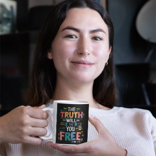 Befrielse genom sanning kaffemugg