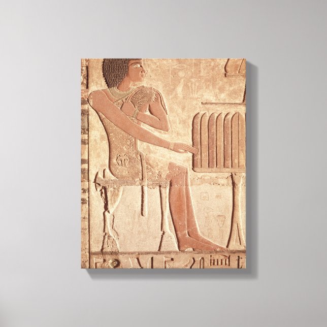 Befrielse som skildrar den avlidne sittande canvastryck (Framsida)