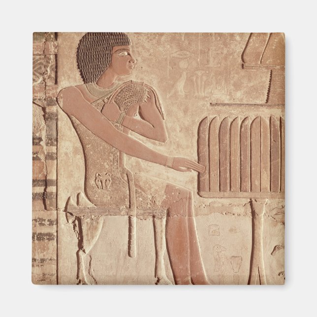 Befrielse som skildrar den avlidne sittande magnet (Framsidan)