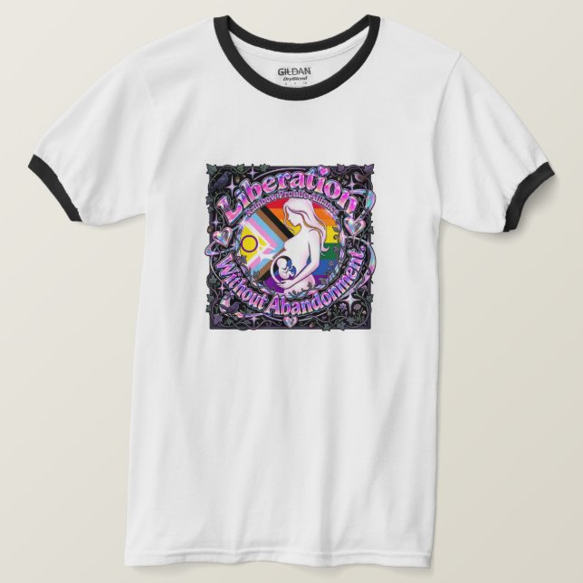 Befrielse Utan Övergivande T Shirt (Design framsida)