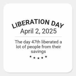 Befrielsedag Fyrkantigt Klistermärke