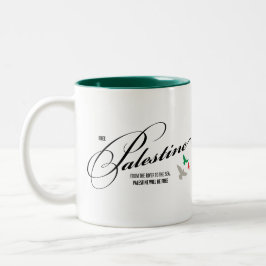 Befrielsesidan: "Fria Palestina" Mugg