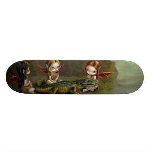 Befriending av en gotisk felik Skateboard för