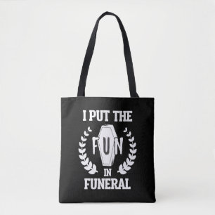 Befunne begravningsdirektör Humor Mortician Mortu Tygkasse