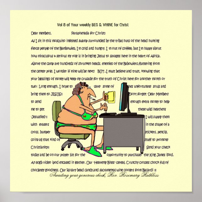 BEG-A-THON ÄR ANSVARIG FÖR PENNINGVERKLIGHETSKONTR POSTER (Framsidan)