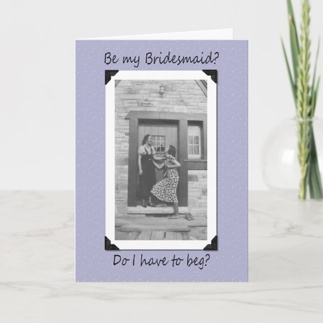 Beg of Bridesmaid Kort (Framsida)
