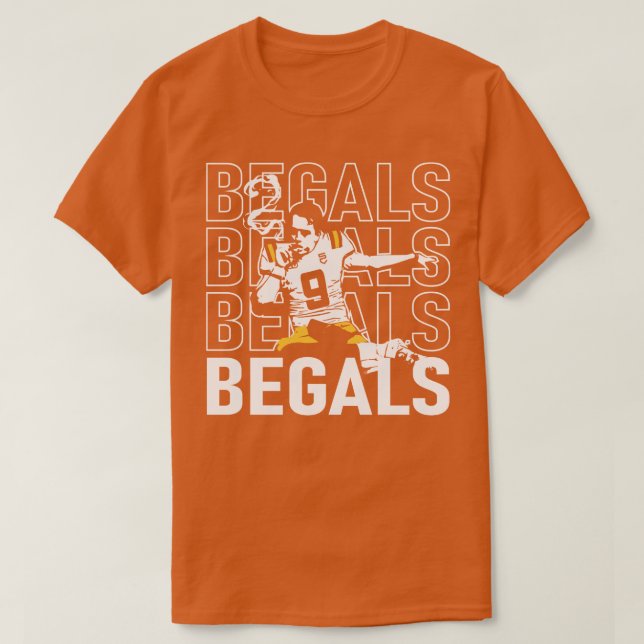 Begals Joe Burrow T Shirt (Design framsida)