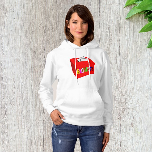 Begär box Womens Hoodie T Shirt (Skapare uppladdad)