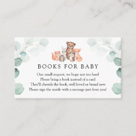 Begär från Woodland Animals Eucalyptus Baby Bok Tilläggskort