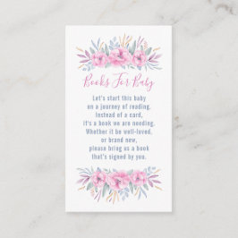Begär Rosa av vattenfärg för babyvisningsprogramme Tilläggskort