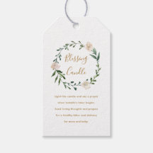 Begäran från blommigt Christian Blessing Candle Pr