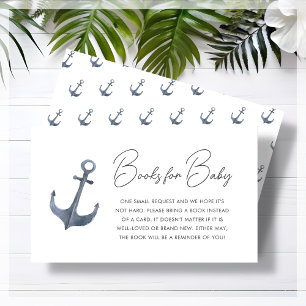 Begäran från Blue Boat Theter Baby Shower Bok Tilläggskort