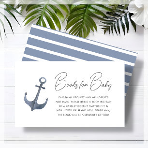 Begäran från Blue Boat Theter Baby Shower Bok Tilläggskort