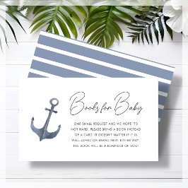 Begäran från Blue Boat Theter Baby Shower Bok Tilläggskort
