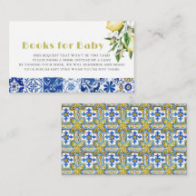 Begäran från Blue Tile Citrus Lemon Baby Shower Bo