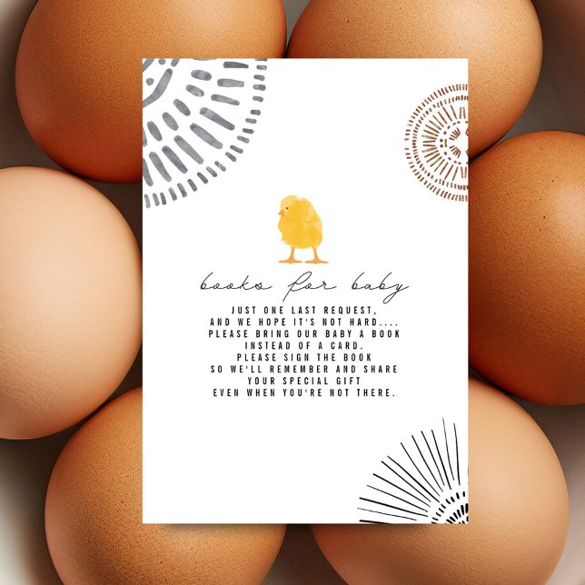 Begäran från Boho Baby Chick Baby Shower Bok Inbjudningar (Skapare uppladdad)