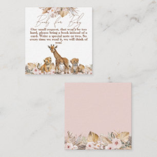 Begäran från Boho Tropical Blommigt Girl Shower Bo Tilläggskort