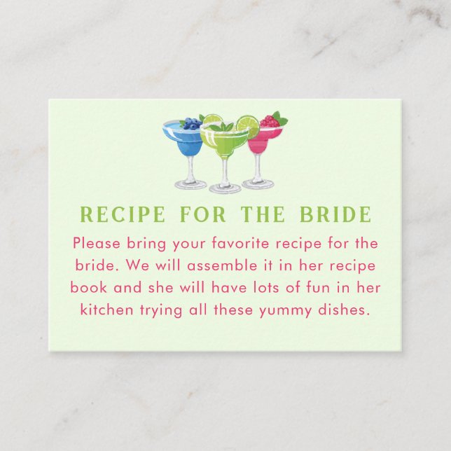 Begäran från Margs och Matrimony Margarita Trio Re Tilläggskort (Framsida)