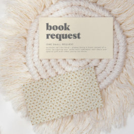 Begäran från Retro Boho Daisy Baby Shower Bok Tilläggskort
