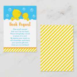 Begäran från Rubber Ducky Gult och Blue Bok Tilläggskort