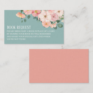 Begäran från Rustic blommigt Boho Chic Baby Shower Tilläggskort