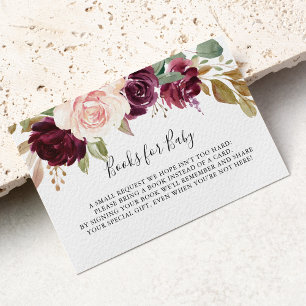 Begäran från Rustic Blommigt Botanical Baby Shower Tilläggskort