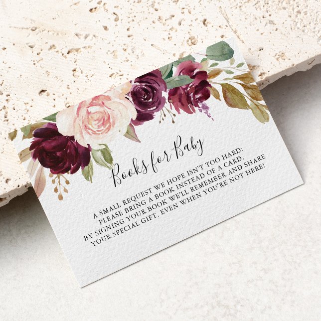 Begäran från Rustic Blommigt Botanical Baby Shower Tilläggskort (Skapare uppladdad)