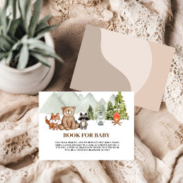 Begäran från Rustic Camping Äventyr Baby Shower Bo Tilläggskort