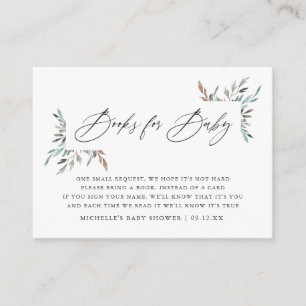 Begäran från Rustic Greenery Winter Baby Shower Bo Tilläggskort
