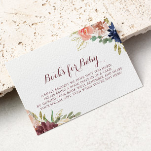 Begäran från Rustic Guld Calligraphy Baby Shower B Tilläggskort